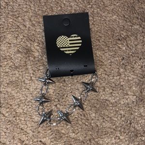 brandy melville spiky grunge bracelet